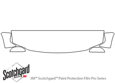freestyle 3M Clear Bra Hood Precut PPF Diagram