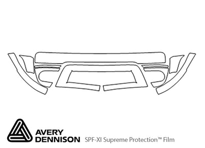 freestyle Avery Dennison Clear Bra Bumper Precut PPF Diagram