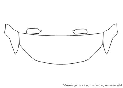 fusion 3M Clear Bra Hood Precut PPF Diagram
