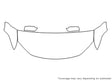 fusion Avery Dennison Clear Bra Hood Precut PPF Diagram
