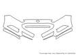 fusion Avery Dennison Clear Bra Bumper Precut PPF Diagram
