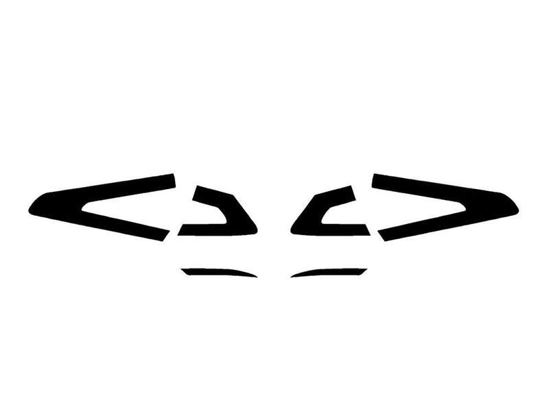 fusion Precut Tail Light Tint Diagram