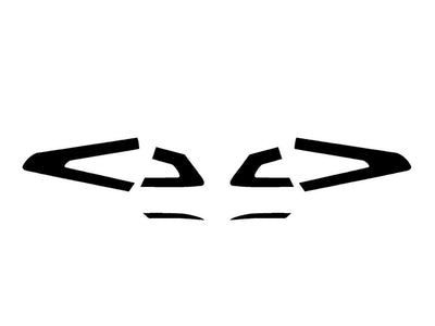 fusion Precut Tail Light Tint Diagram