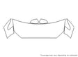 fusion Avery Dennison Clear Bra Hood Precut PPF Diagram
