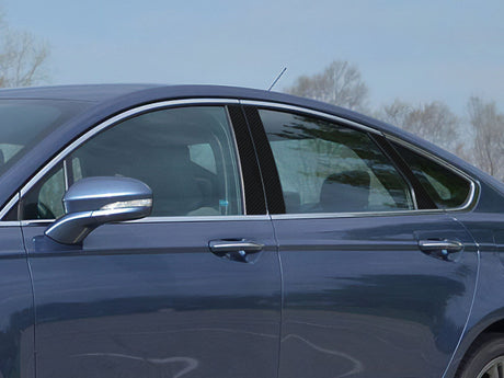 ford fusion 2013-2020 Carbon Fiber Pillar Cover Diagram