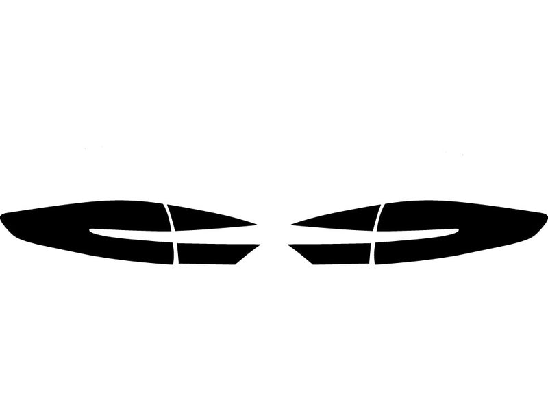 fusion Precut Tail Light Tint Diagram