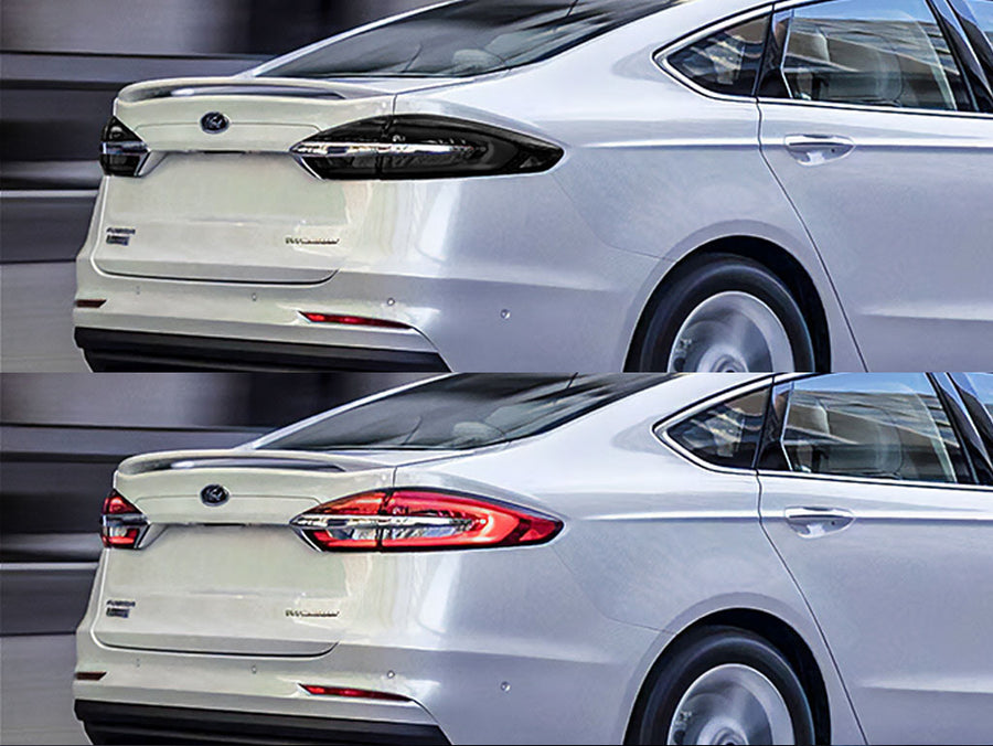 fusion Before and After Smoked Taillights