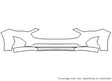 fusion Avery Dennison Clear Bra Bumper Precut PPF Diagram
