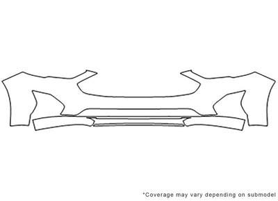 fusion Avery Dennison Clear Bra Bumper Precut PPF Diagram
