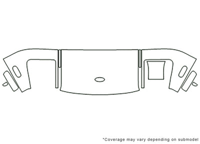 gt 3M Clear Bra Hood Precut PPF Diagram