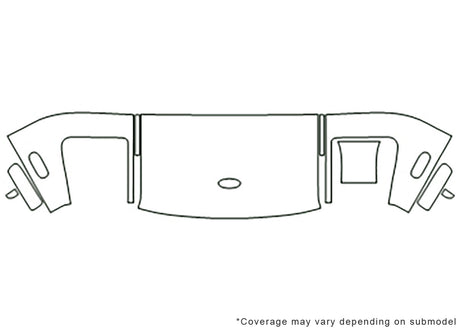 gt Avery Dennison Clear Bra Hood Precut PPF Diagram