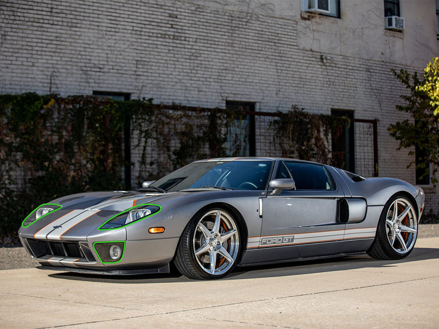ford gt 2005-2006 Headlight Protection Installation Location