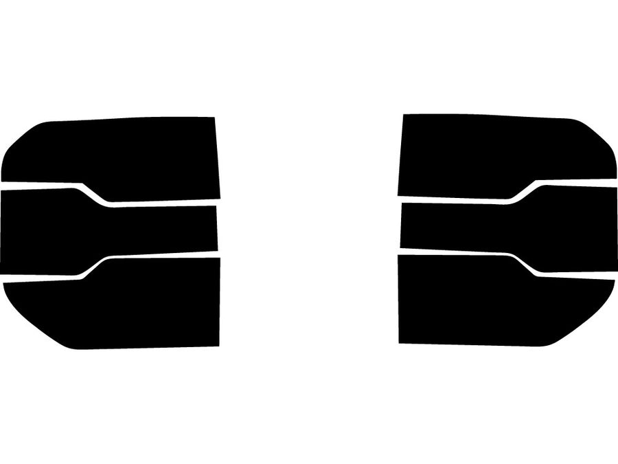 maverick Precut Tail Light Tint Diagram