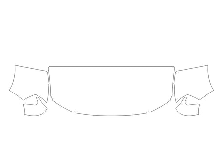 maverick 3M Clear Bra Hood Precut PPF Diagram
