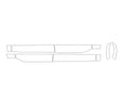 maverick Avery Dennison Clear Bra Door Cup Precut PPF Diagram