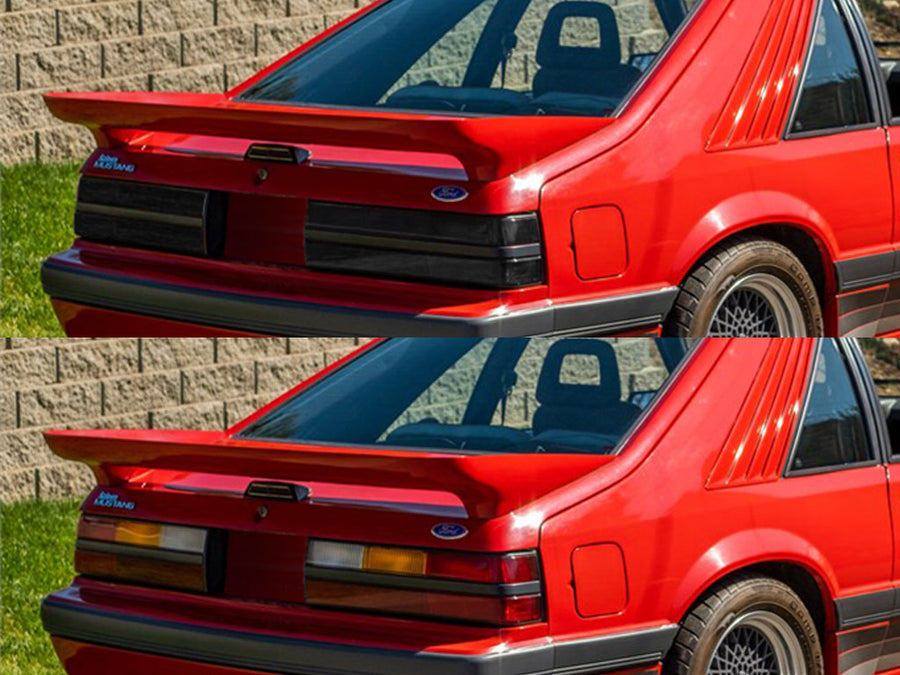mustang Before and After Smoked Taillights