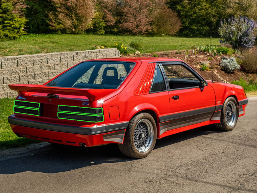 mustang Tail Light Tint Installation Points