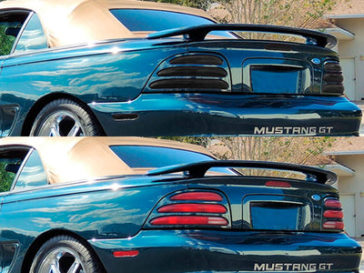 mustang Before and After Smoked Taillights