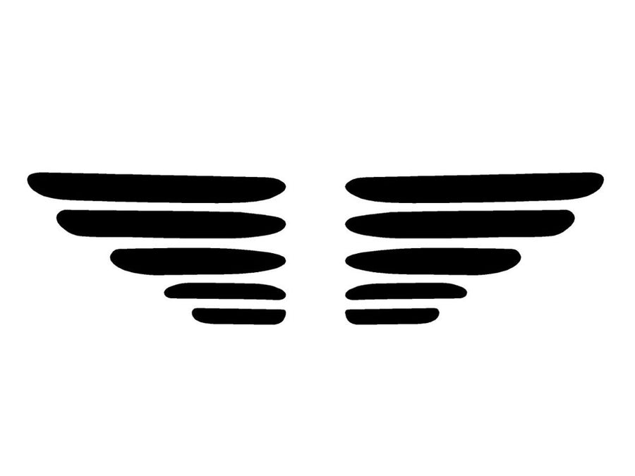 mustang Precut Tail Light Tint Diagram