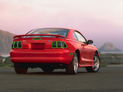 mustang Tail Light Tint Installation Points