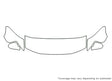 mustang 3M Clear Bra Hood Precut PPF Diagram