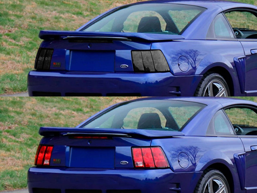 mustang Before and After Smoked Taillights
