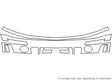 mustang Avery Dennison Clear Bra Bumper Precut PPF Diagram