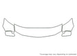 mustang 3M Clear Bra Hood Precut PPF Diagram