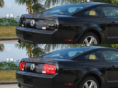 mustang Before and After Smoked Taillights