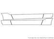 mustang 3M Clear Bra Door Cup Precut PPF Diagram