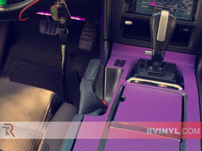 Rdash� Ford Mustang in 3D Purple Carbon Fiber Vinyl