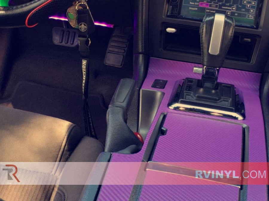 Rdash� Ford Mustang in 3D Purple Carbon Fiber Vinyl