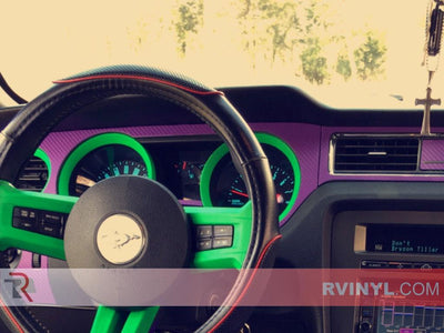 Rwraps™ 3D Purple Carbon Fiber Vinyl Speedometer Trim