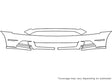 mustang 3M Clear Bra Bumper Precut PPF Diagram