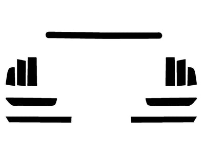 mustang Precut Tail Light Tint Diagram