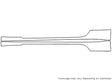 mustang 3M Clear Bra Door Cup Precut PPF Diagram