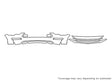 mustang Avery Dennison Clear Bra Bumper Precut PPF Diagram
