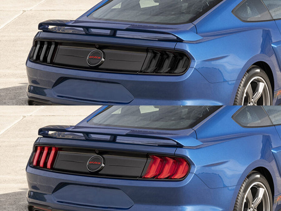 mustang Before and After Smoked Taillights
