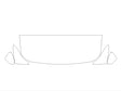 mustang 3M Clear Bra Hood Precut PPF Diagram