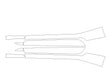 mustang 3M Clear Bra Door Cup Precut PPF Diagram