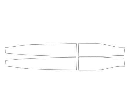 mustang mach-e 3M Clear Bra Door Cup Precut PPF Diagram