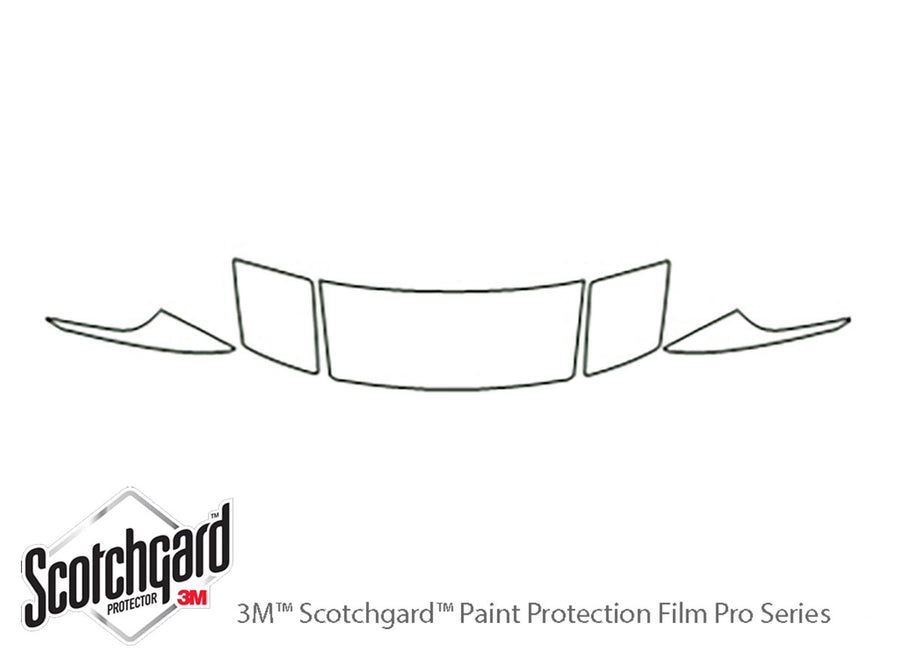 probe 3M Clear Bra Hood Precut PPF Diagram