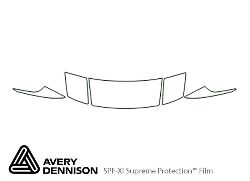 probe Avery Dennison Clear Bra Hood Precut PPF Diagram