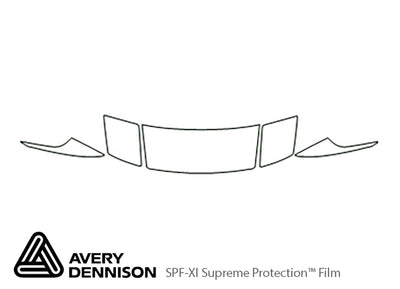 probe Avery Dennison Clear Bra Hood Precut PPF Diagram