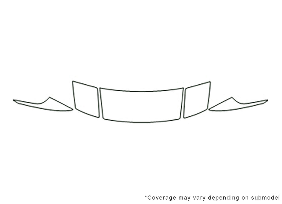 probe 3M Clear Bra Hood Precut PPF Diagram