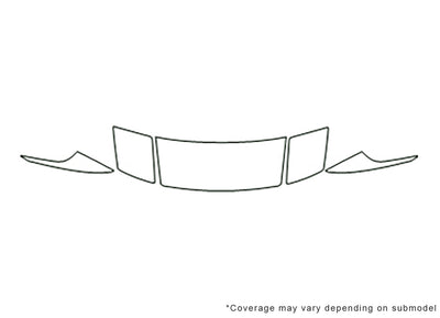 probe Avery Dennison Clear Bra Hood Precut PPF Diagram