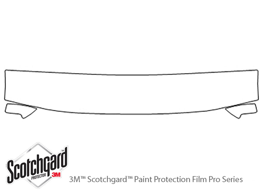 ranger 3M Clear Bra Hood Precut PPF Diagram