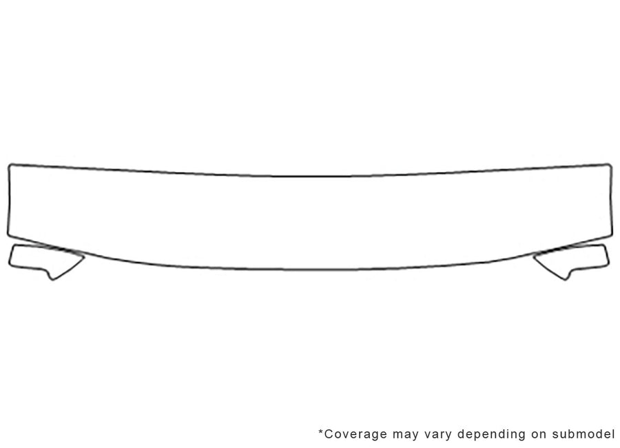 ranger 3M Clear Bra Hood Precut PPF Diagram