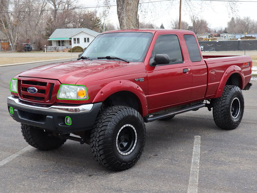 ford ranger 2001-2005 Headlight Protection Installation Location