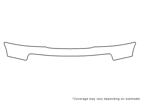 ranger Avery Dennison Clear Bra Bumper Precut PPF Diagram